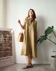 Pleat Dress - Xanh olive