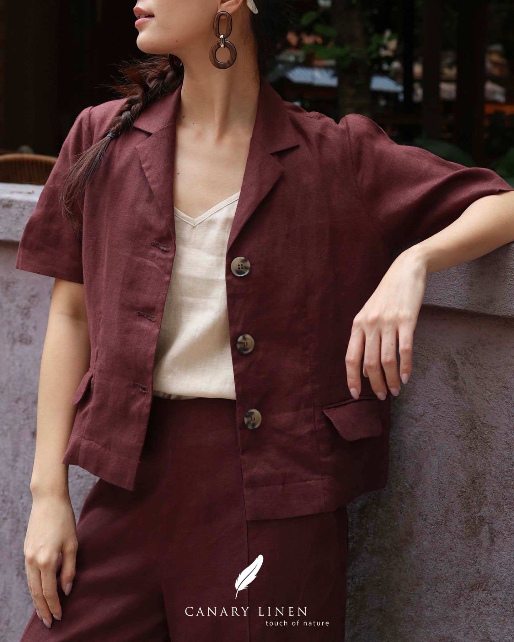  Sono Blazer - Nâu đỏ 