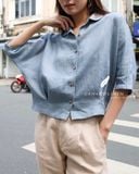  Rusea Shirt - Xanh xám 