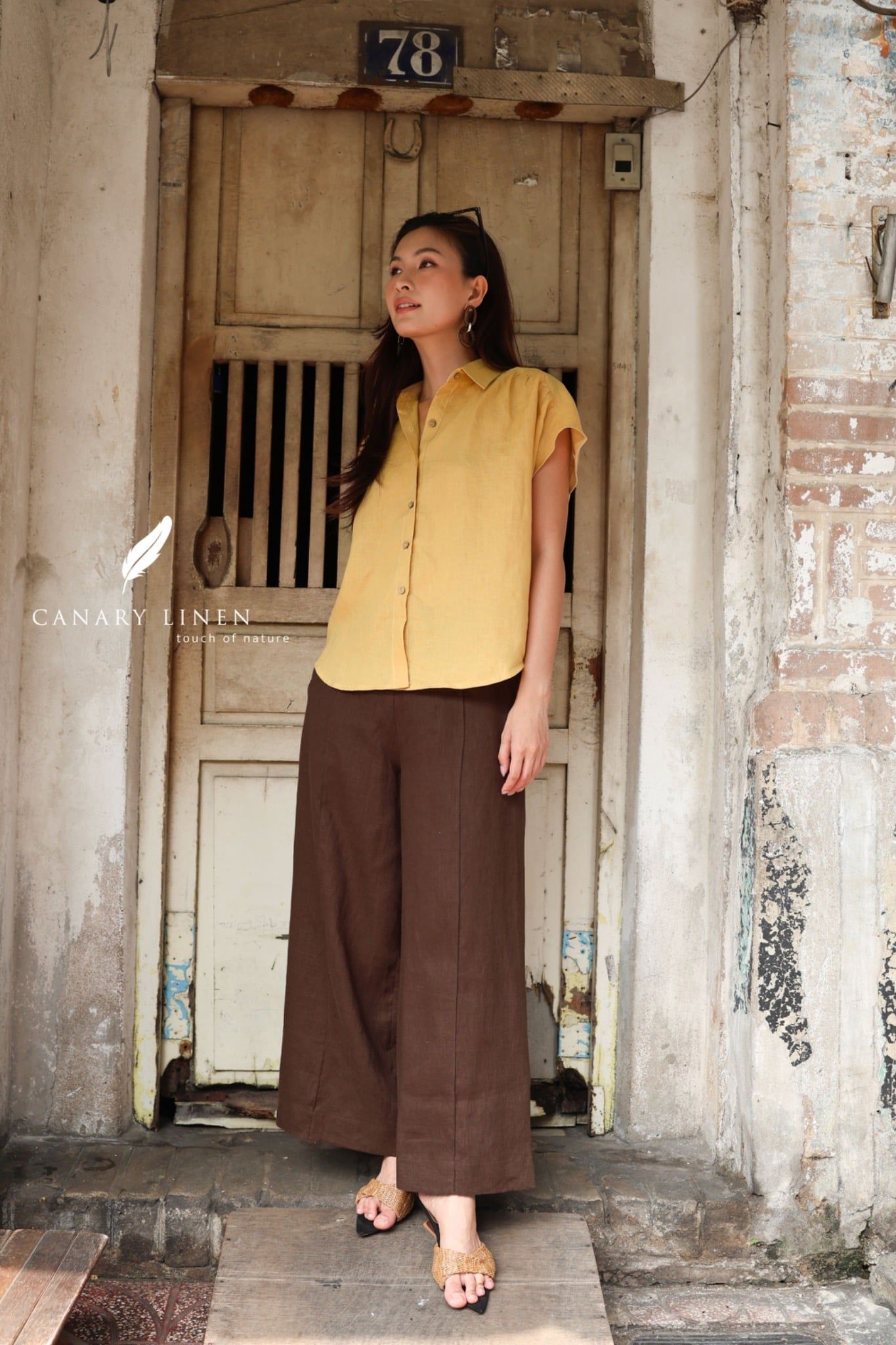  Midline Pants - Nâu choco 