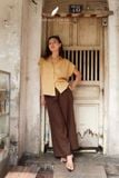  Midline Pants - Nâu choco 
