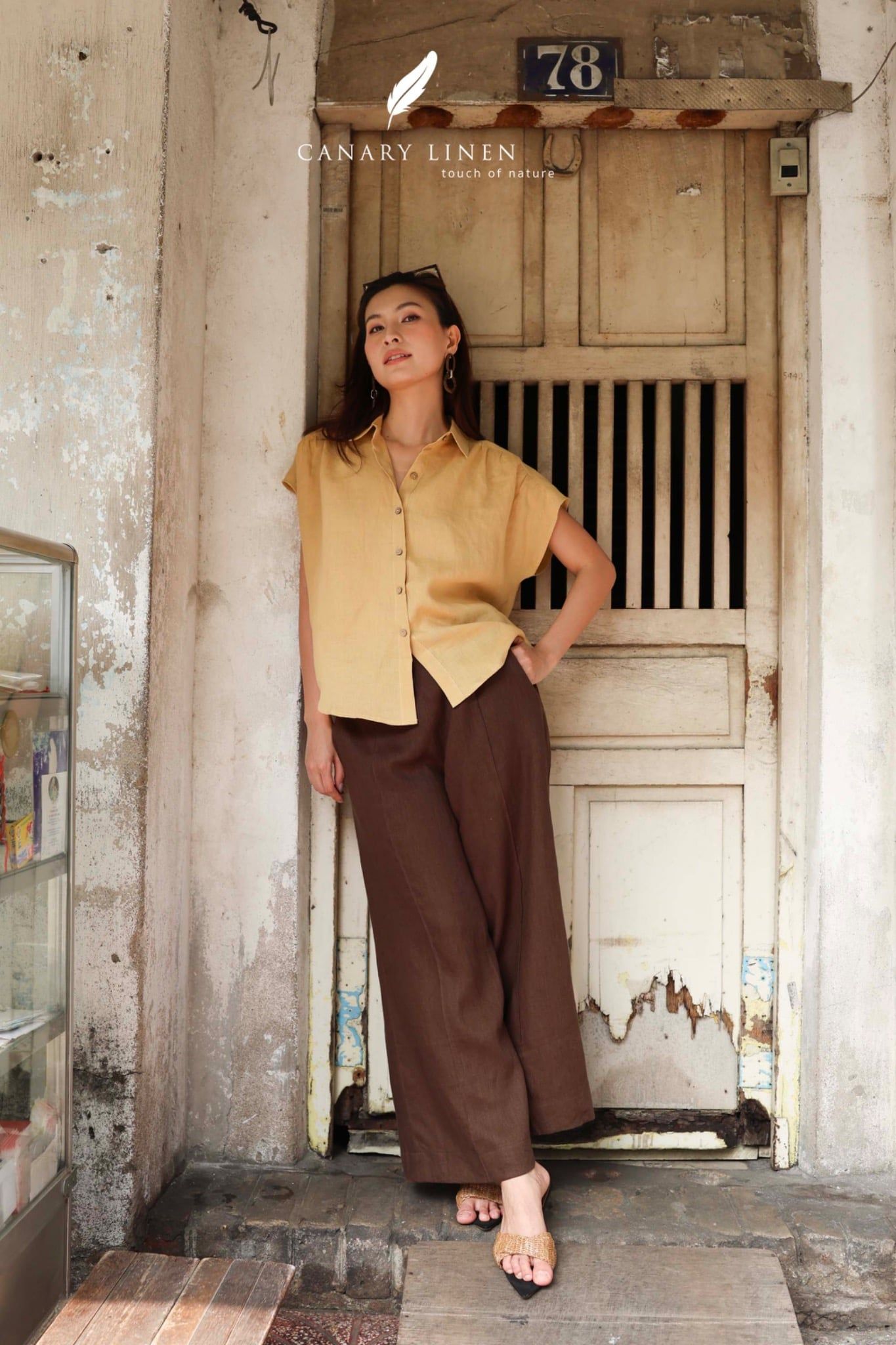  Gathie Shirt - Vàng 