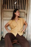  Gathie Shirt - Vàng 