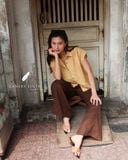  Midline Pants - Nâu choco 