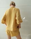  Mira Set - Vàng viền nâu cafe 