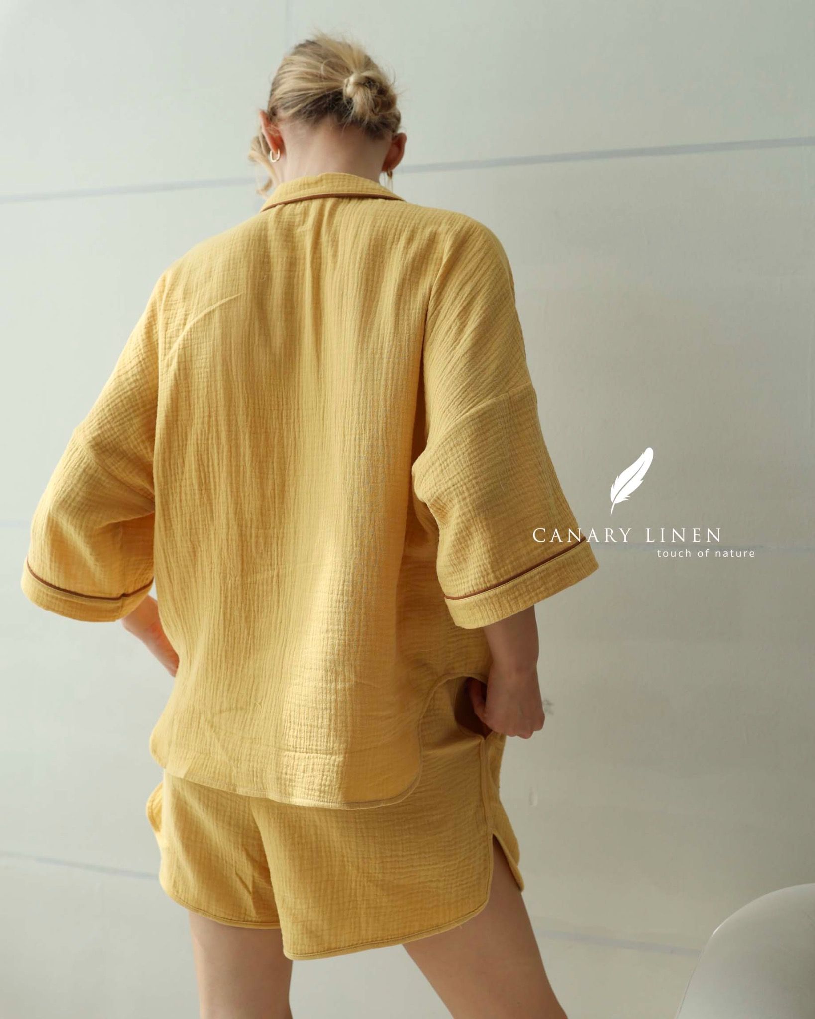  Mira Set - Vàng viền nâu cafe 