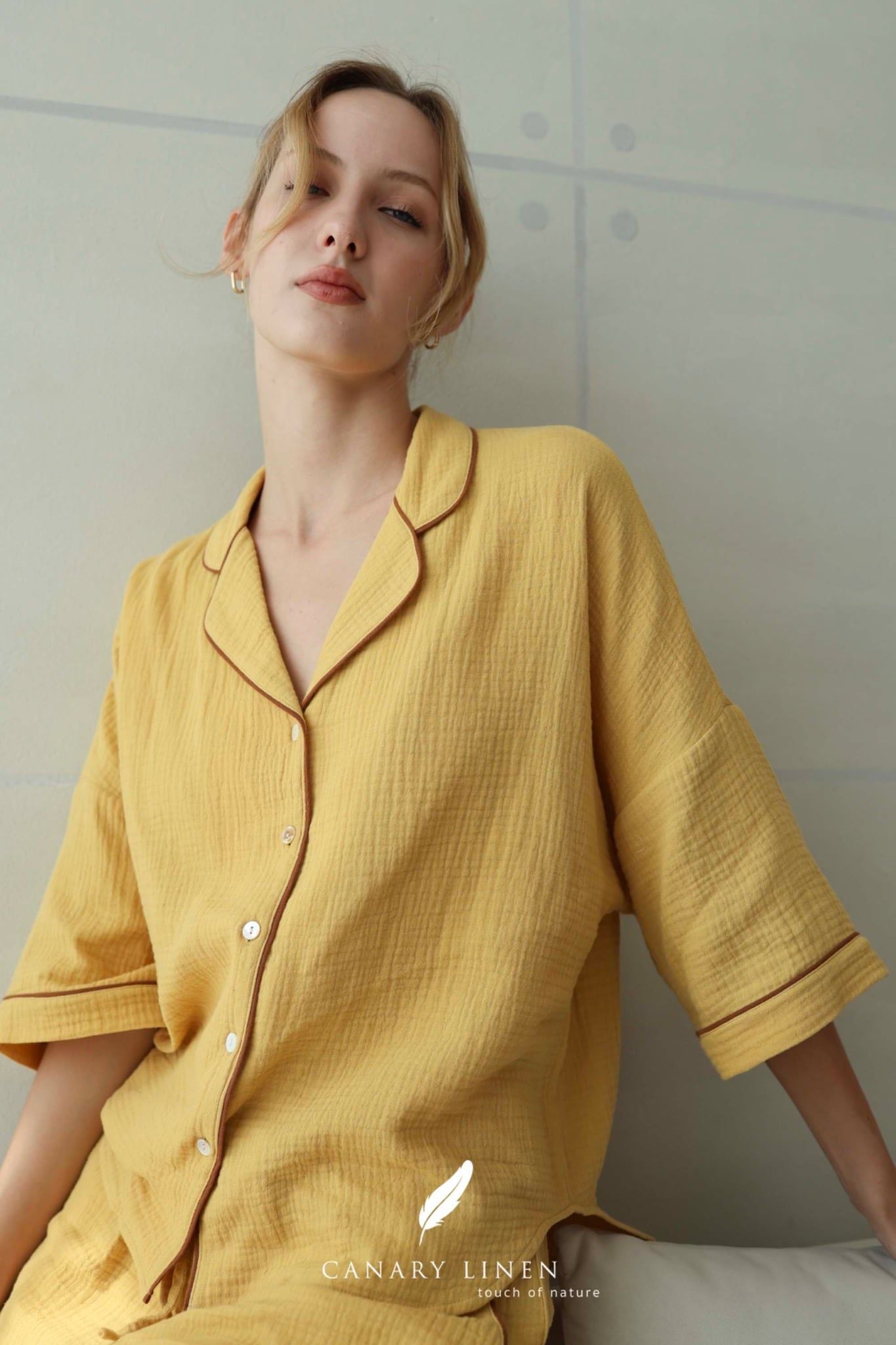  Mira Set - Vàng viền nâu cafe 