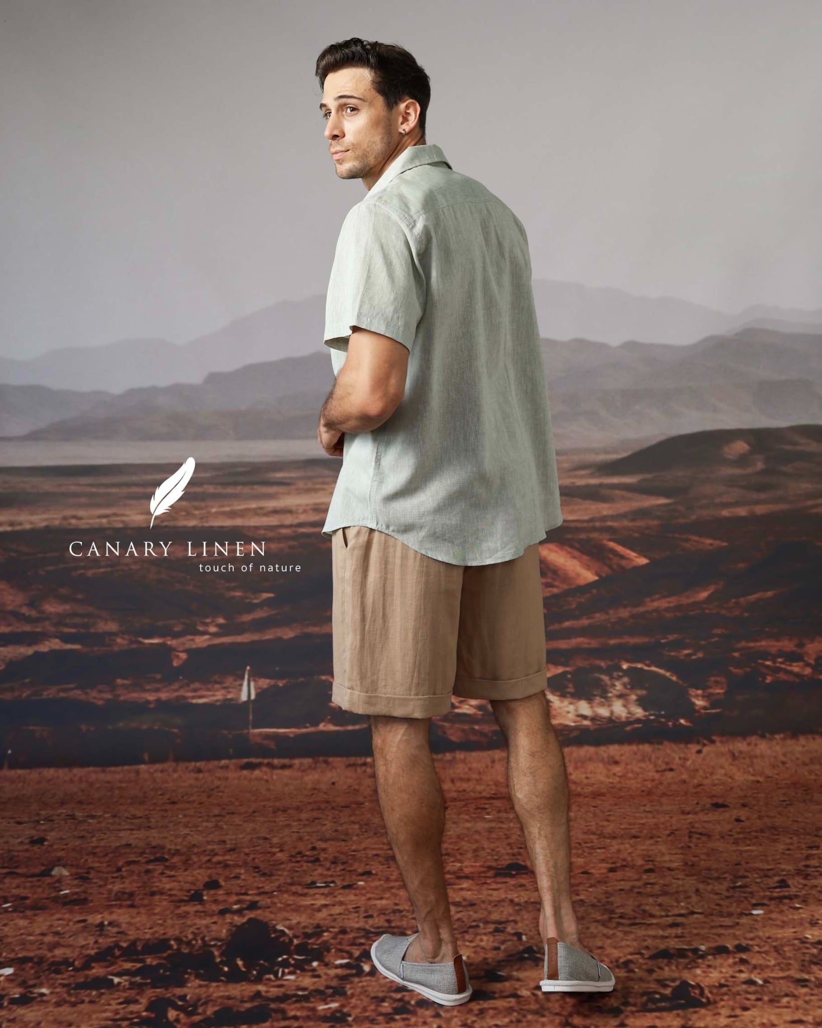  SharpLine Shirt - Rêu 2 sợi 