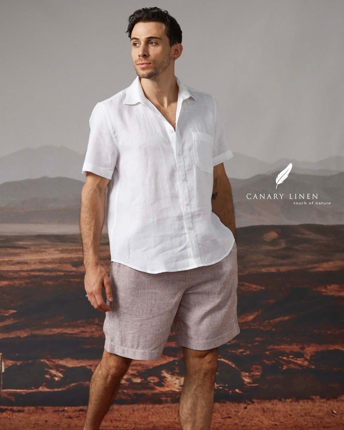  Plain Shorts - Sọc đỏ mảnh 