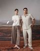  SharpLine Shirt - Nâu sọc mảnh 