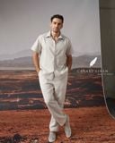  SharpLine Shirt - Nâu sọc mảnh 