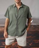  SharpLine Shirt - Xanh Rêu 