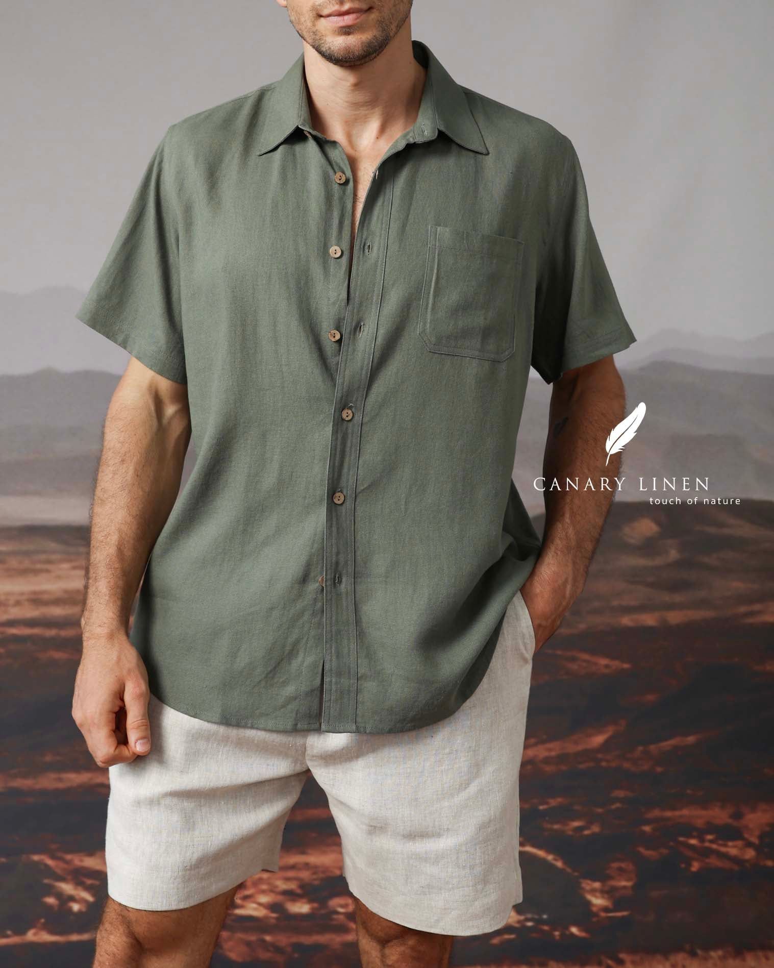  SharpLine Shirt - Xanh Rêu 