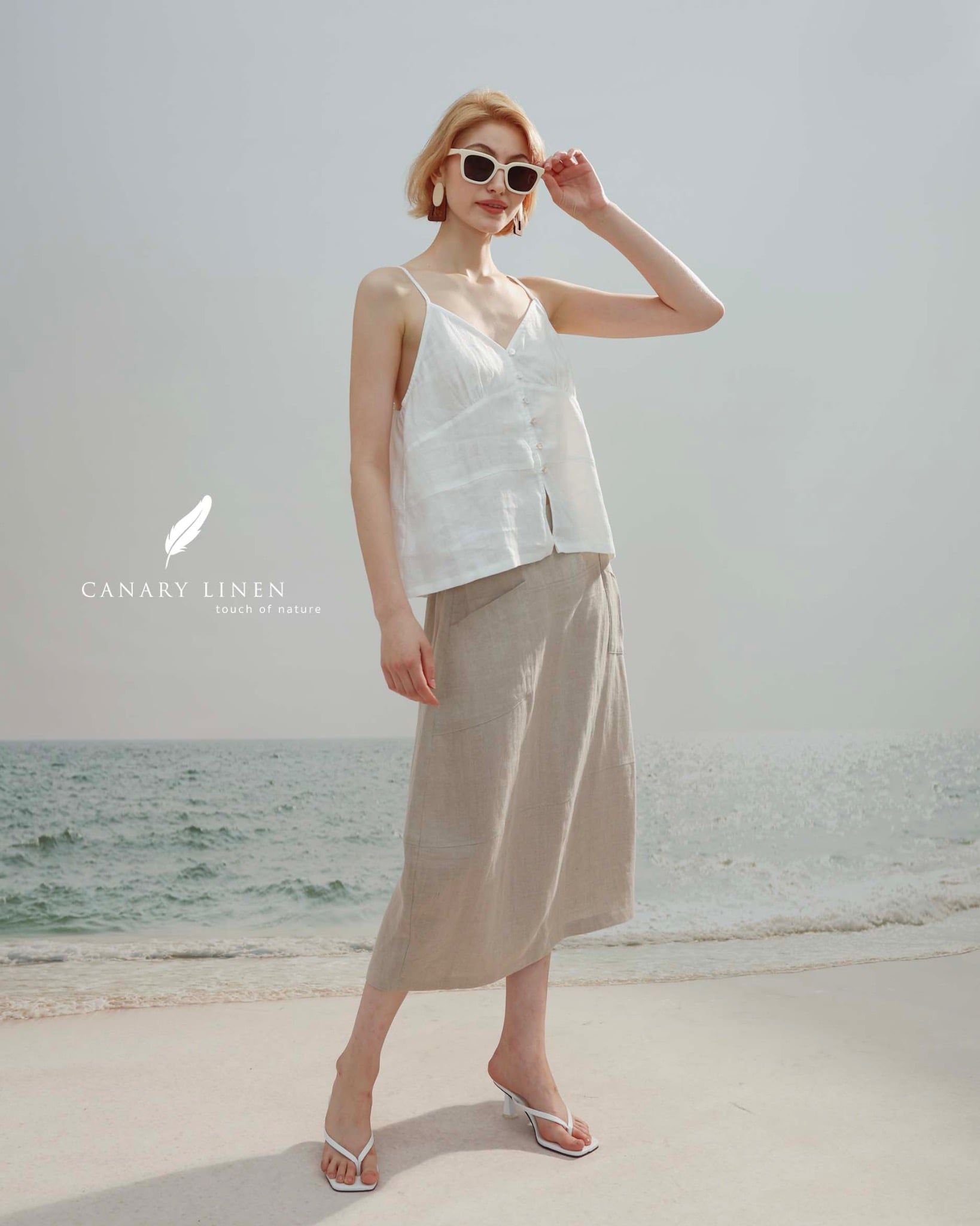  Roselle Camisole - Trắng 