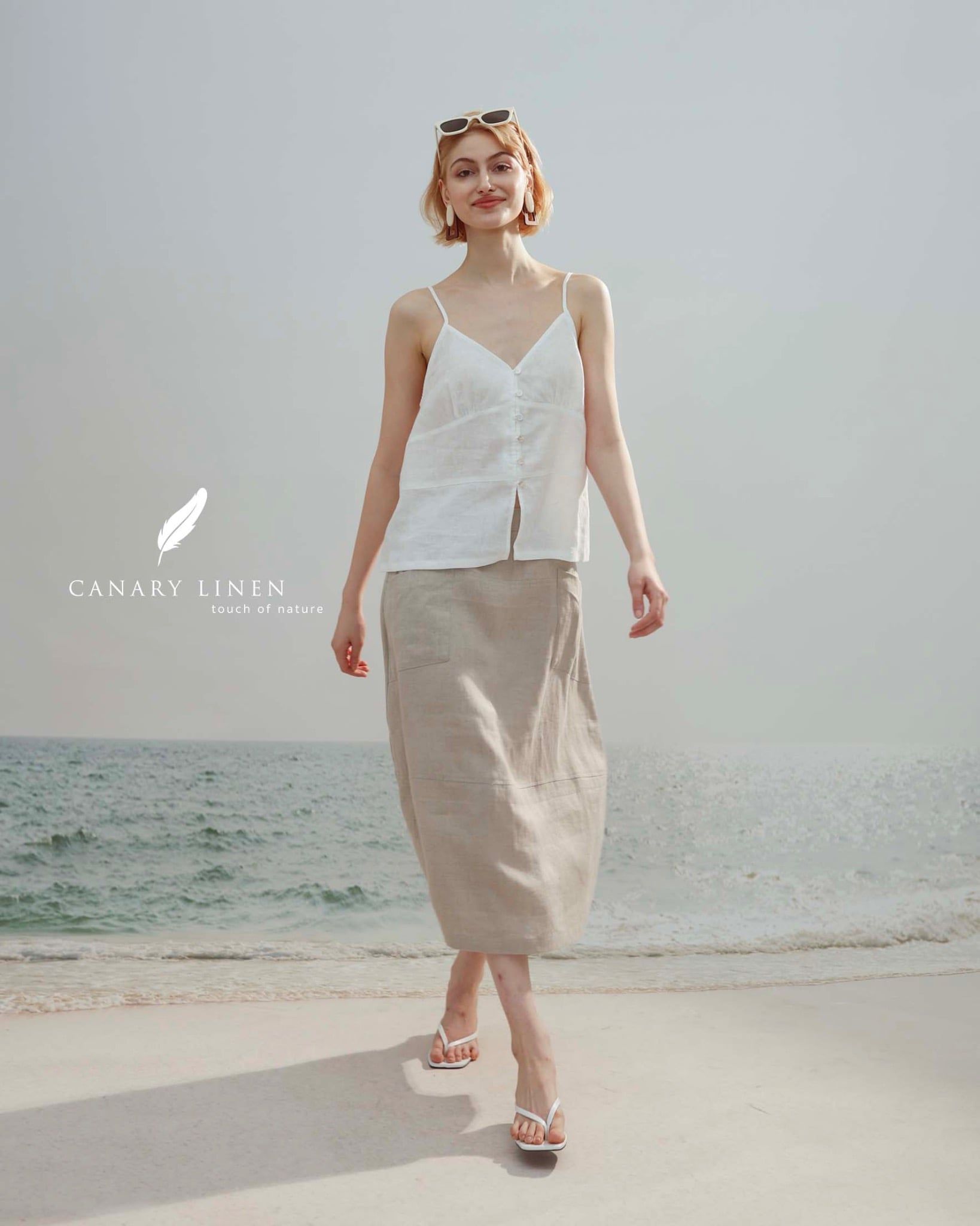  Roselle Camisole - Trắng 