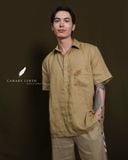  Short-Sleeve Polo Shirt - Xanh olive 