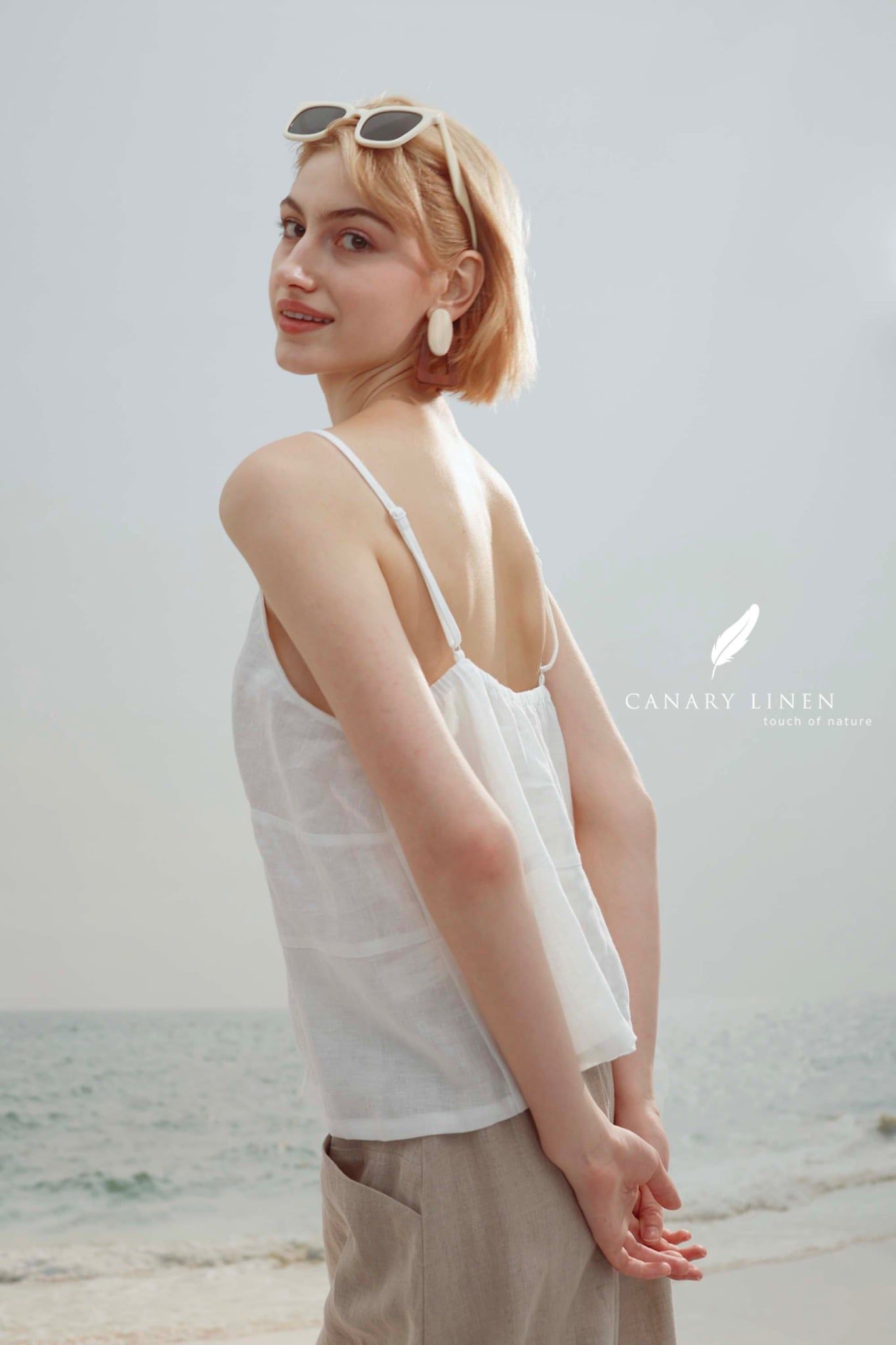  Roselle Camisole - Trắng 
