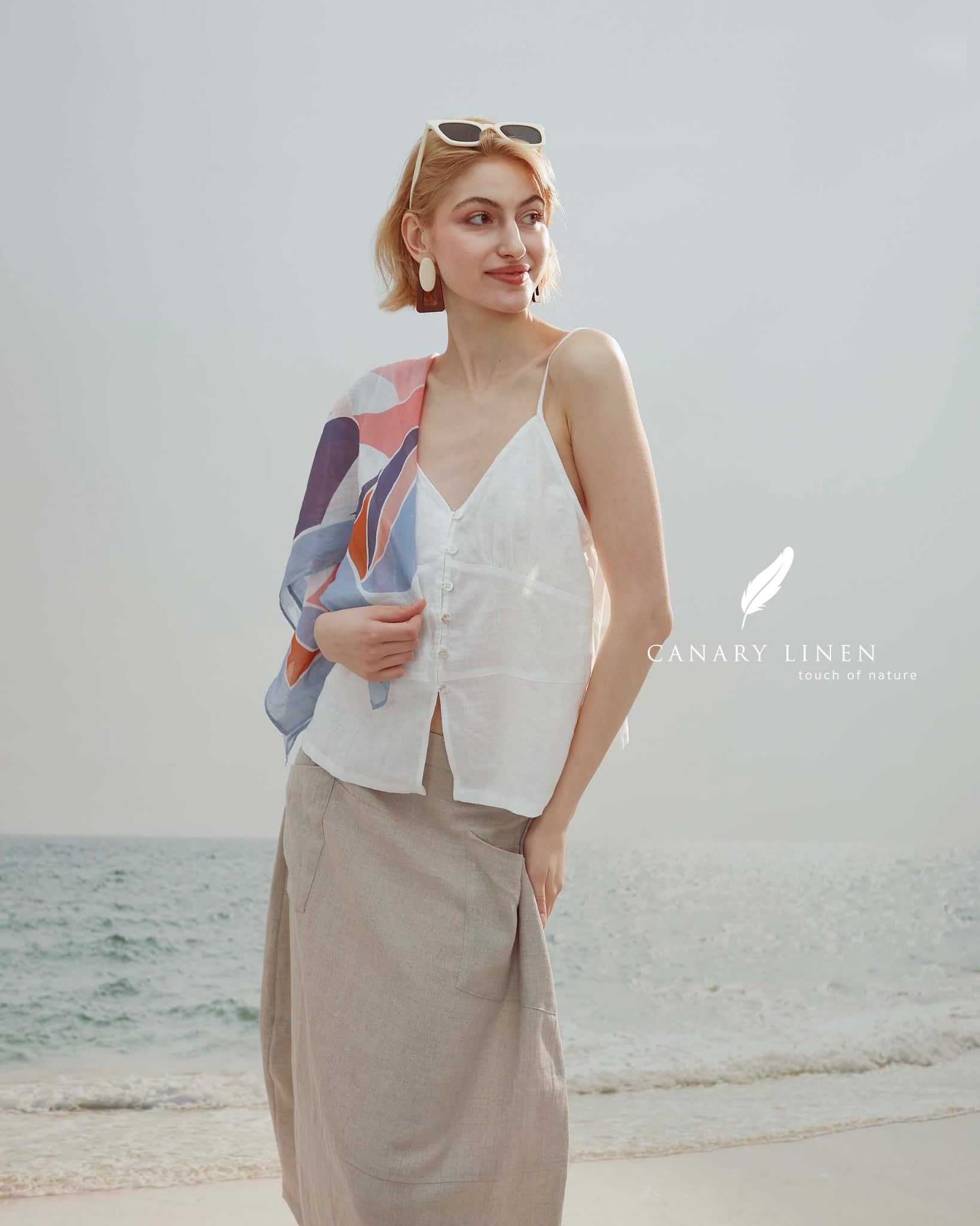  Roselle Camisole - Trắng 