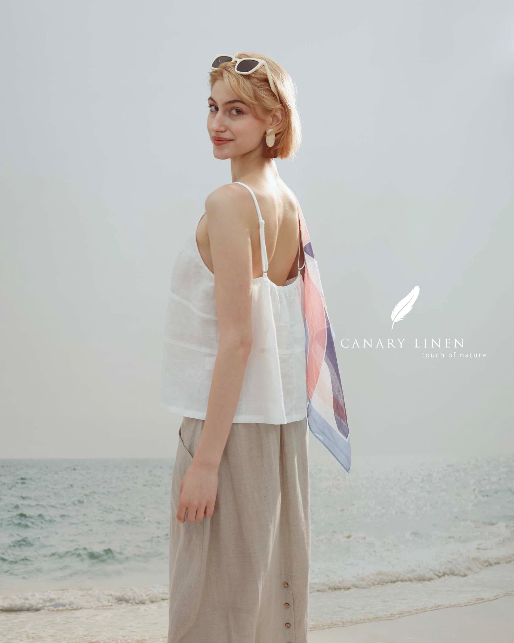  Roselle Camisole - Trắng 