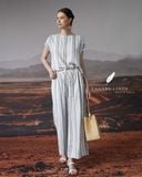  Sal Pants - Sọc navy nhạt 