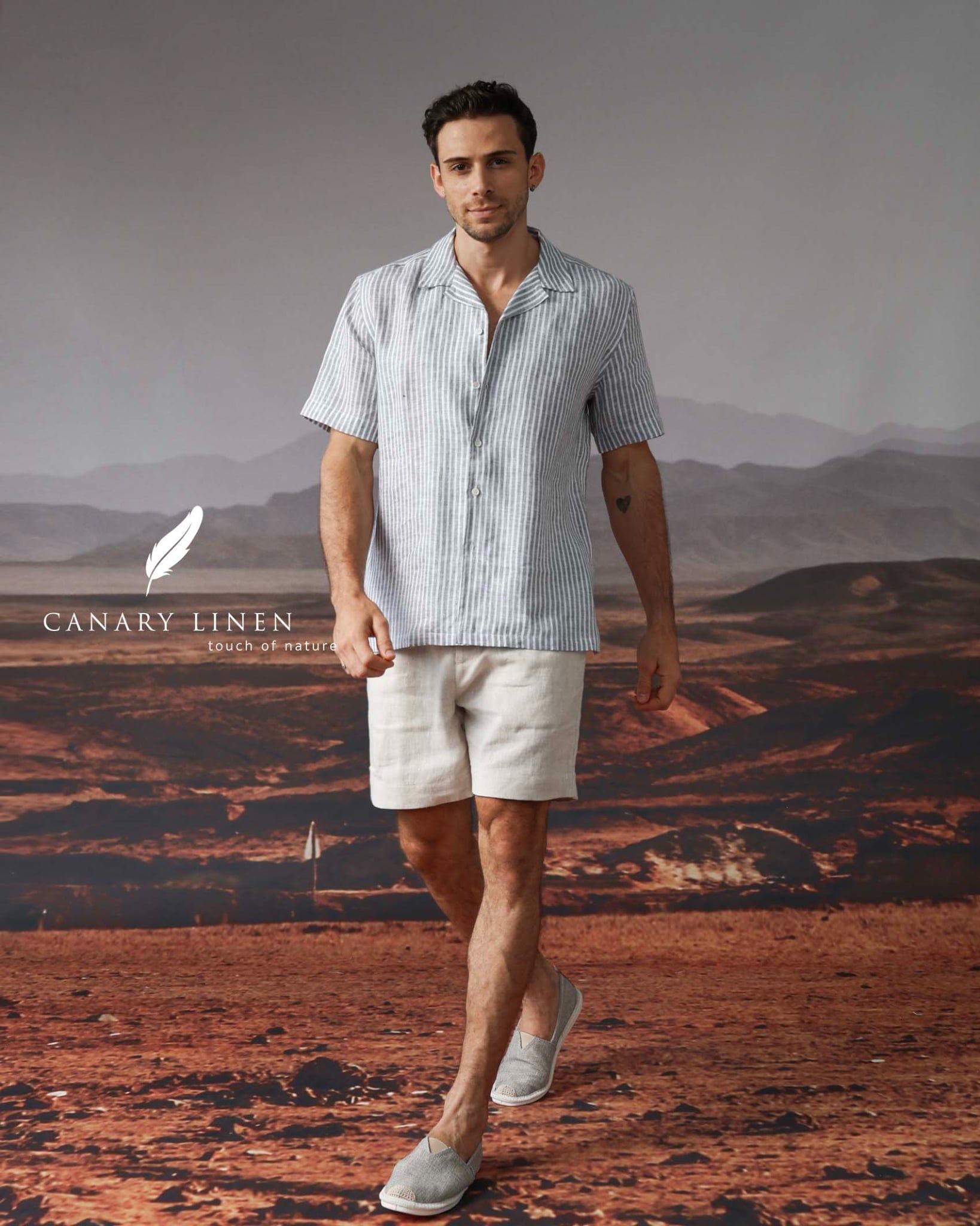  Dant Shirt - Sọc xám 