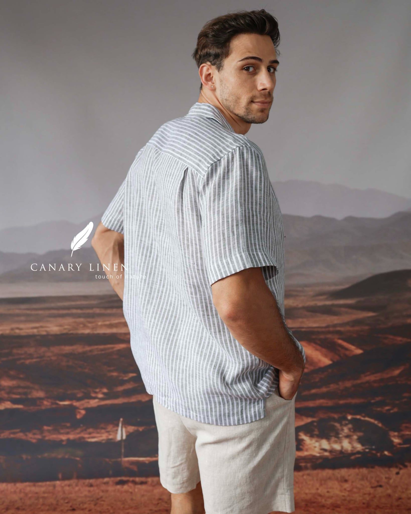  Dant Shirt - Sọc xám 