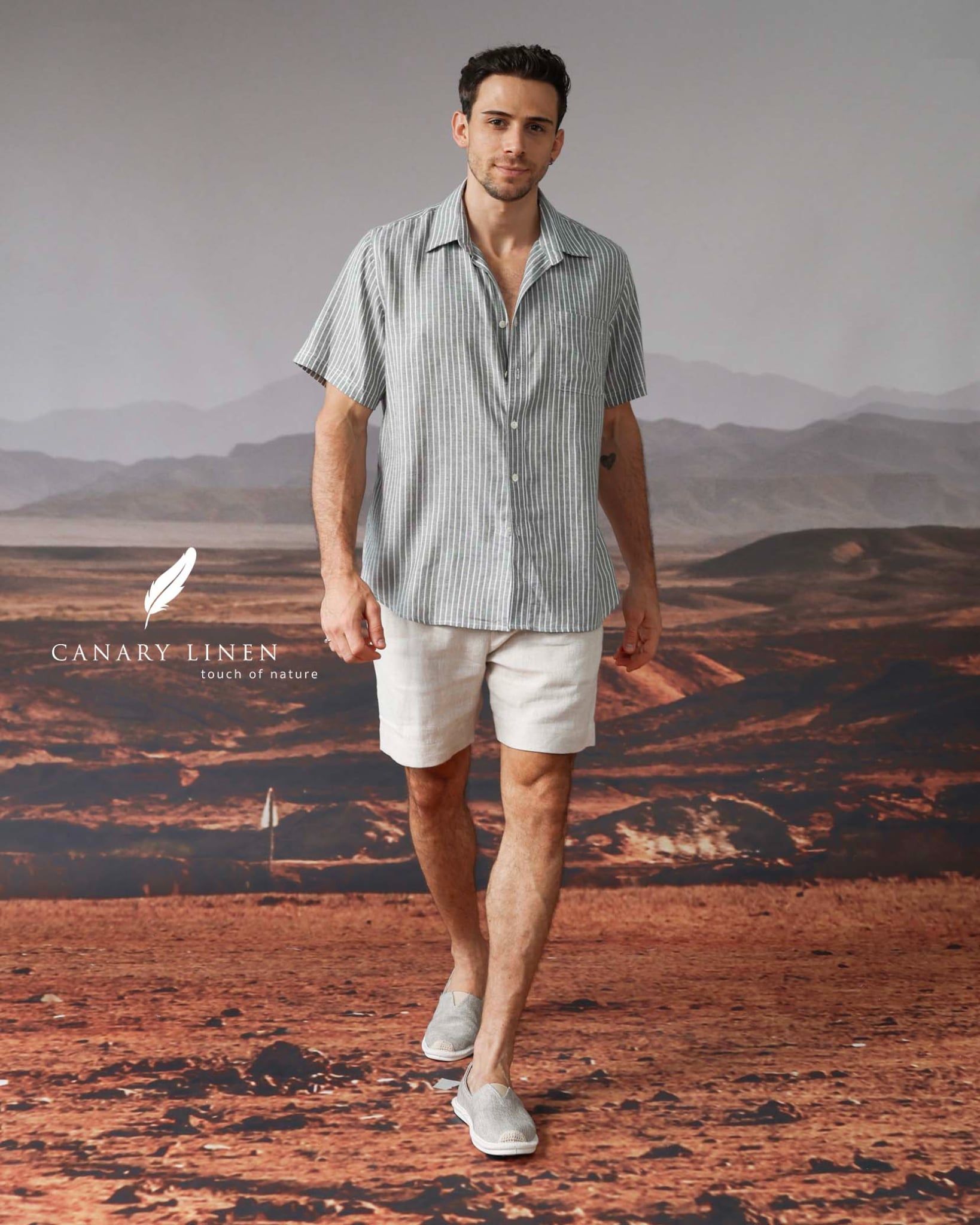  SharpLine Shirt - Sọc xám 