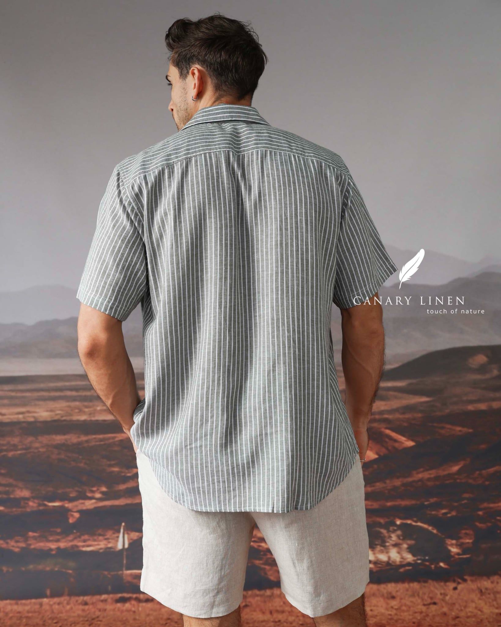  SharpLine Shirt - Sọc xám 