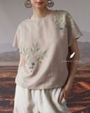  Áo Thanh Chi - Be Xám 