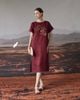  Mori Dress - Đỏ mận 