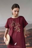  Mori Dress - Đỏ mận 