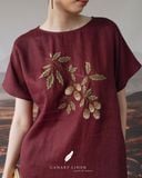  Mori Dress - Đỏ mận 