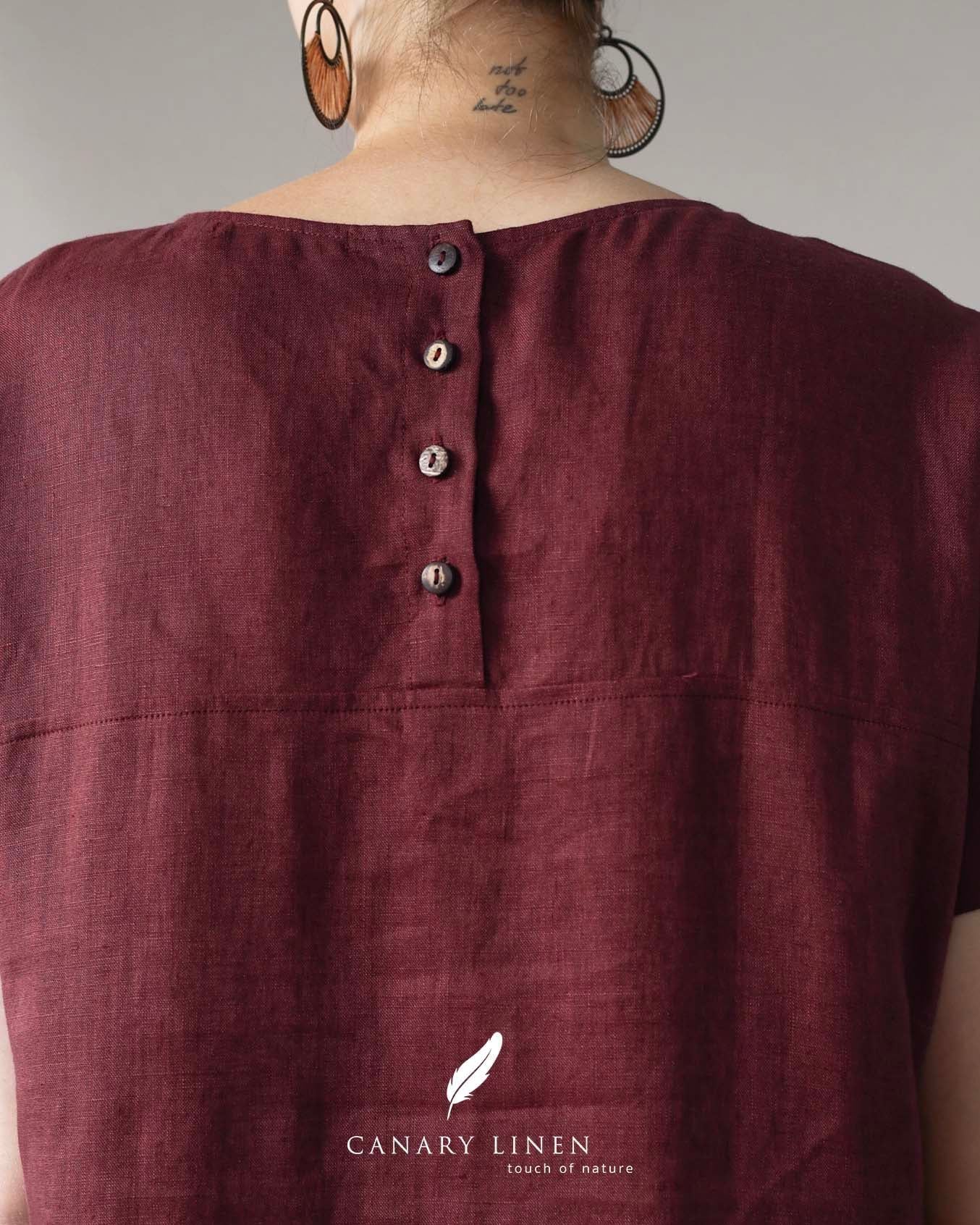  Mori Dress - Đỏ mận 
