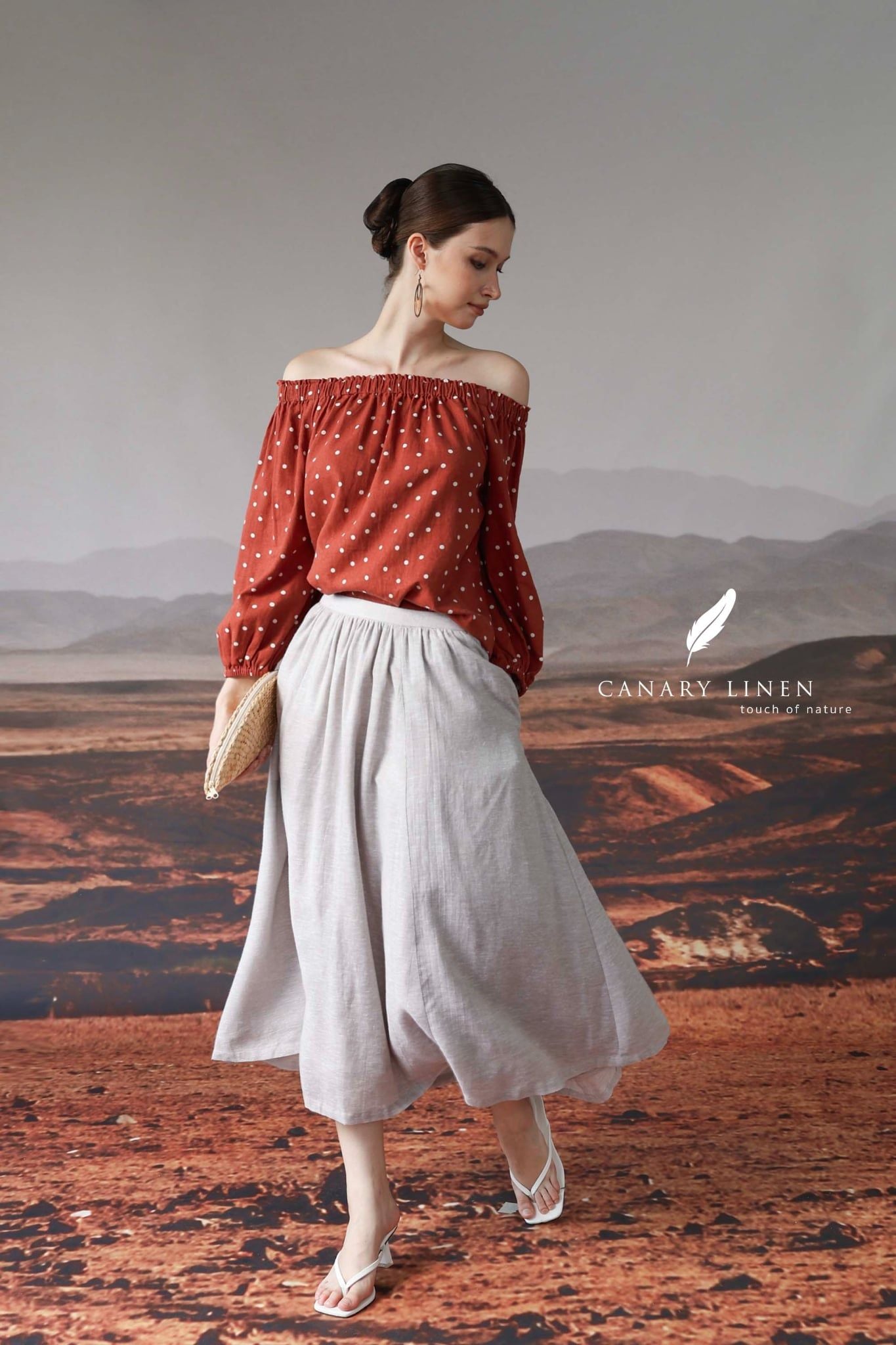  Muse Skirt - Xám nhạt 