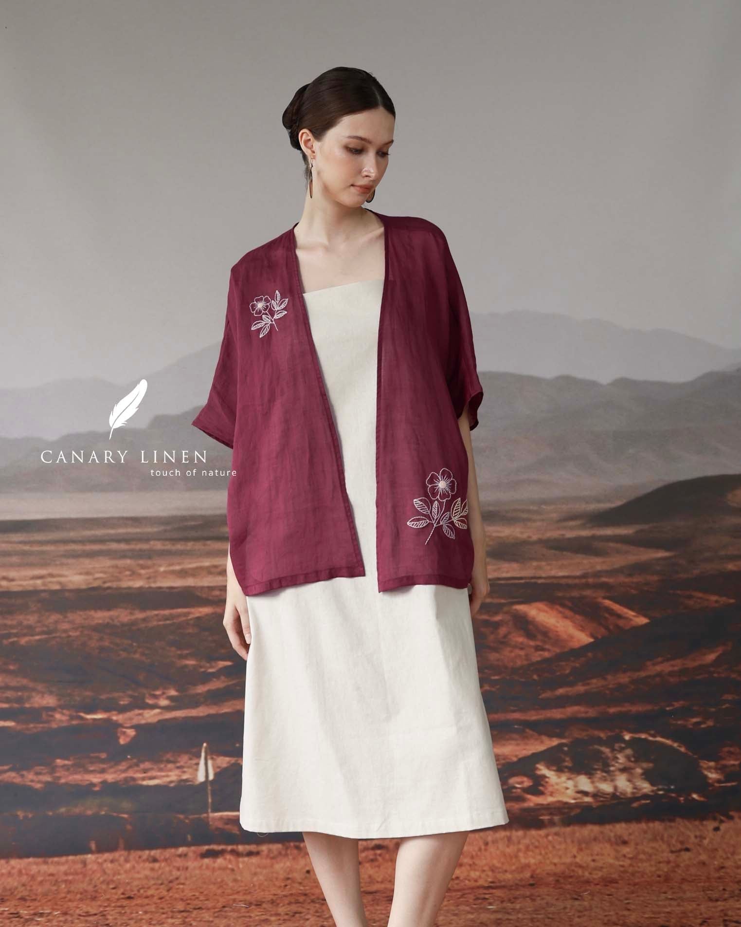  Elia Coat - Đỏ mận 
