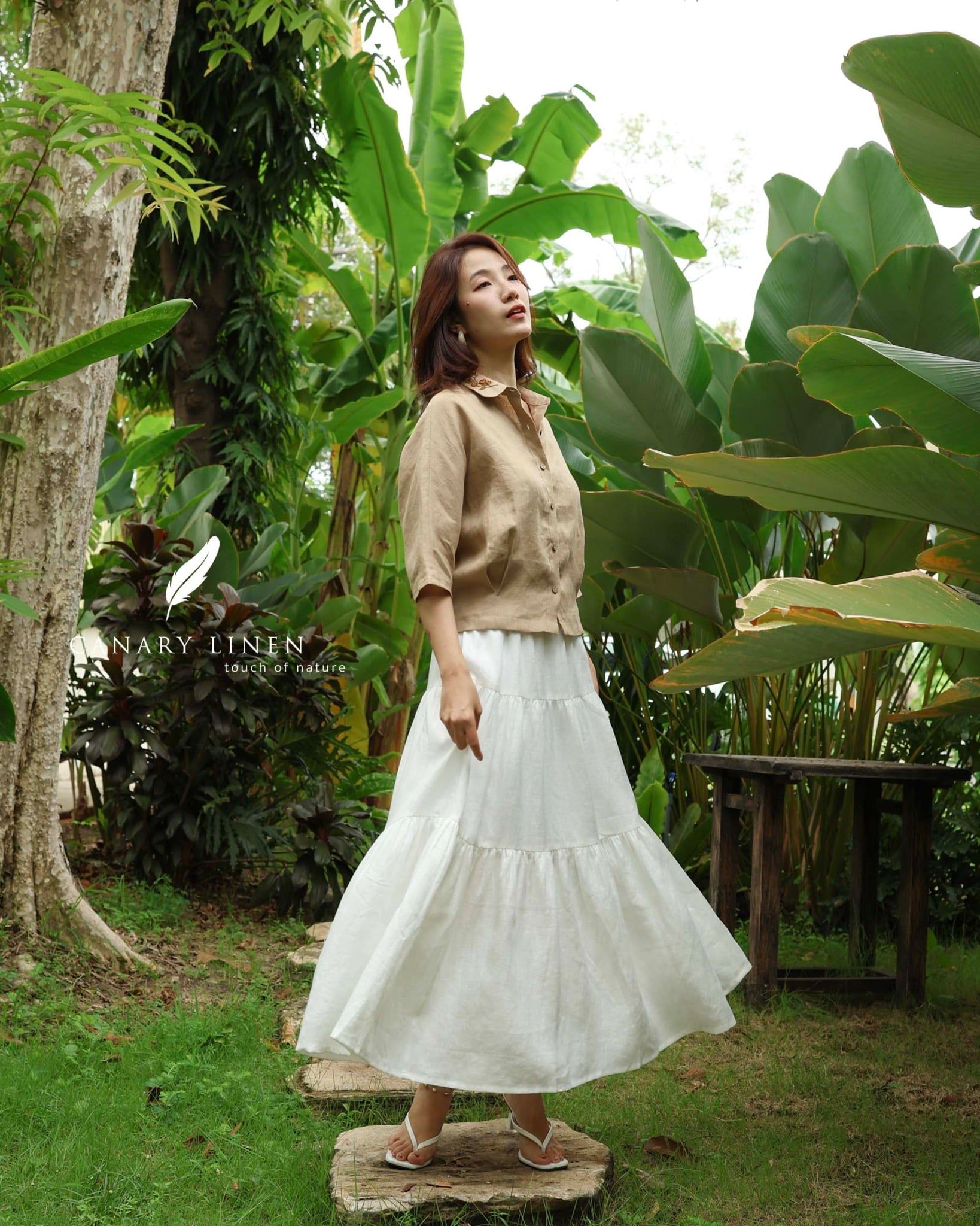  Rusea Shirt - Nâu nhạt 
