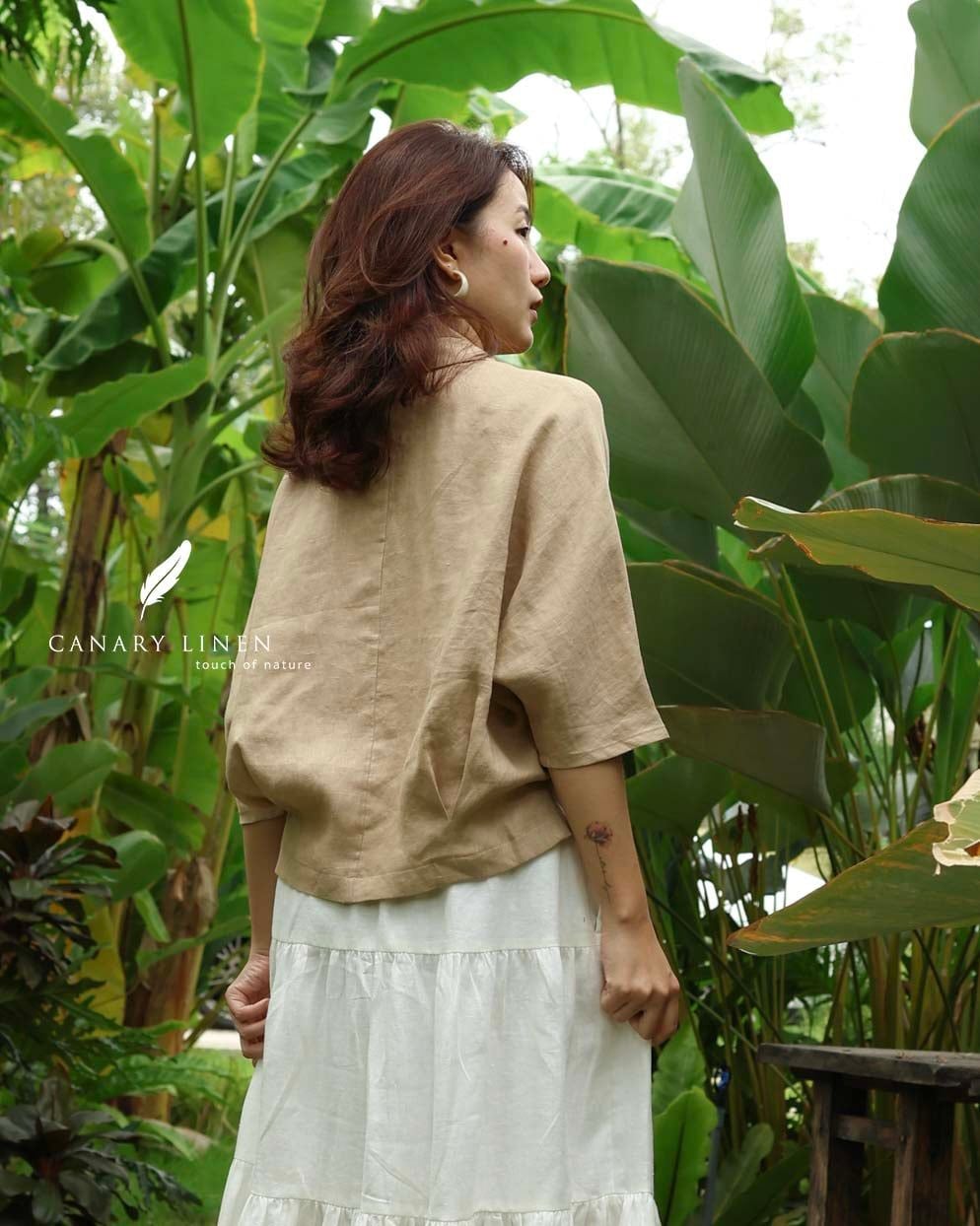  Rusea Shirt - Nâu nhạt 