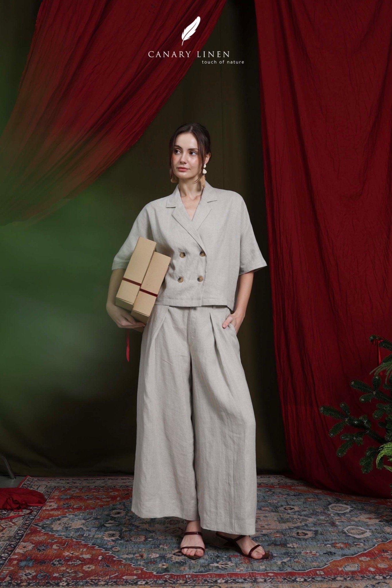  Wide Pants - Muối tiêu 