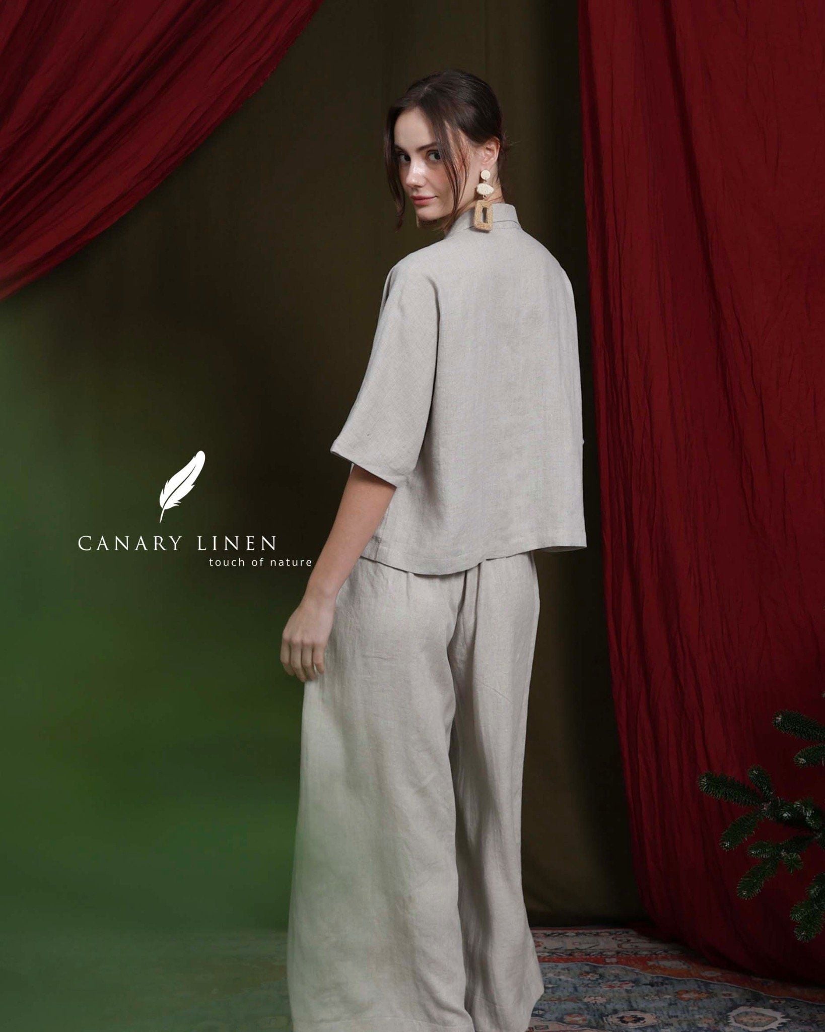  Wide Pants - Muối tiêu 