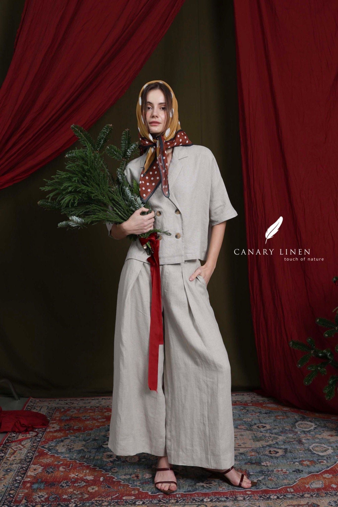  Wide Pants - Muối tiêu 