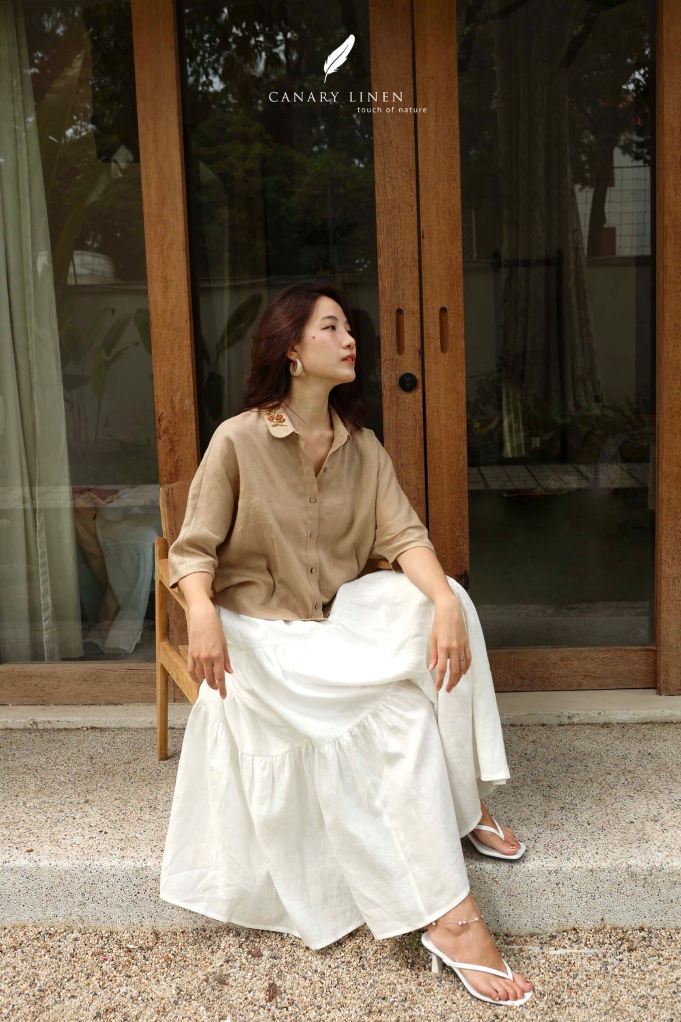  Rusea Shirt - Nâu nhạt 