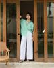  Eryn Shirt - Sọc xanh mint 