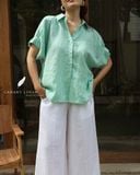  Eryn Shirt - Sọc xanh mint 