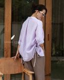  Ruxa Shirt - Sọc Tím 