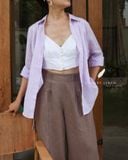  Ruxa Shirt - Sọc Tím 