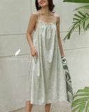  Lumie Dress - Lá xanh sọc 