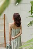  Lumie Dress - Lá xanh sọc 