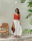  Camilia Top - Đỏ cam 