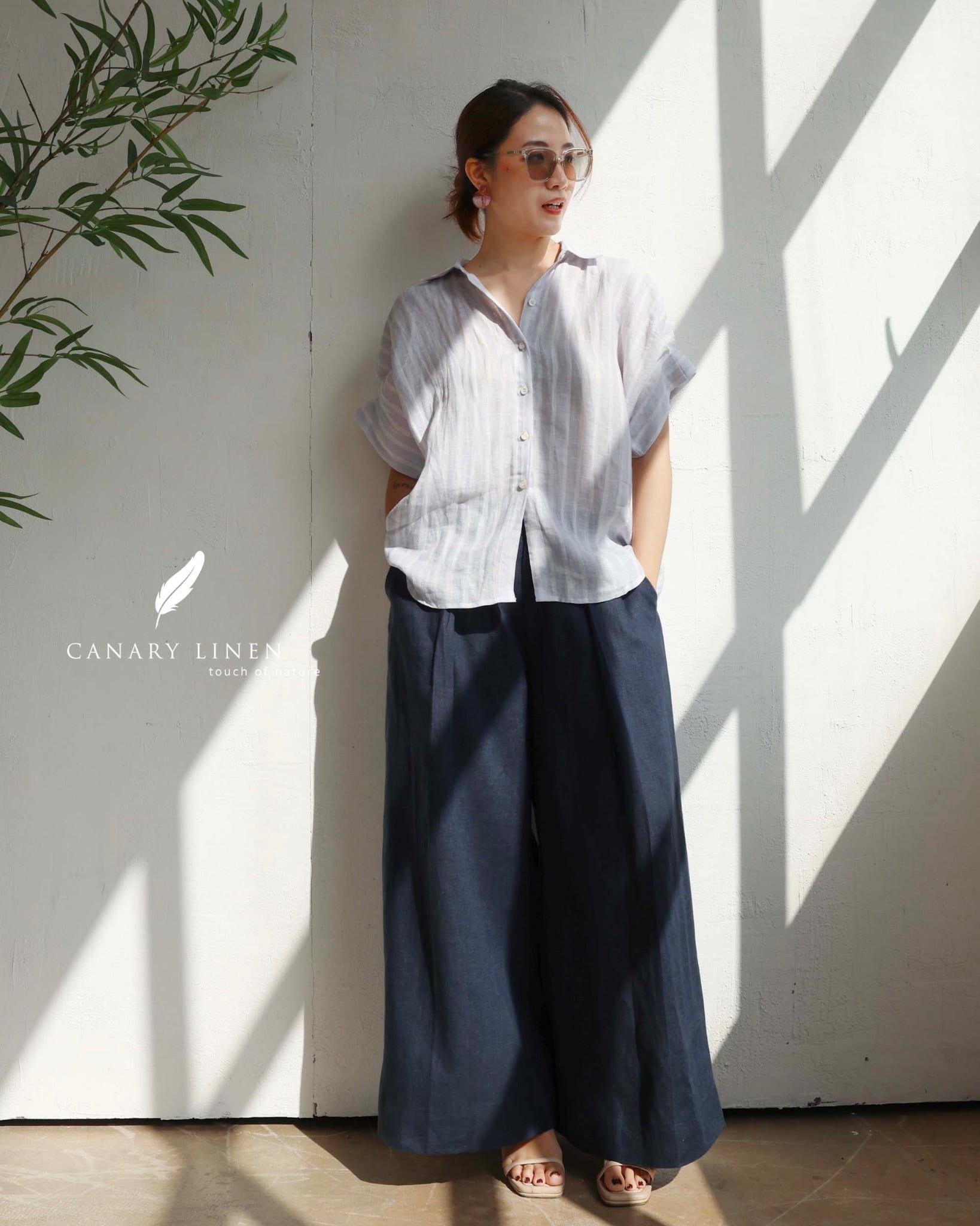  Eryn Shirt - Sọc xanh 