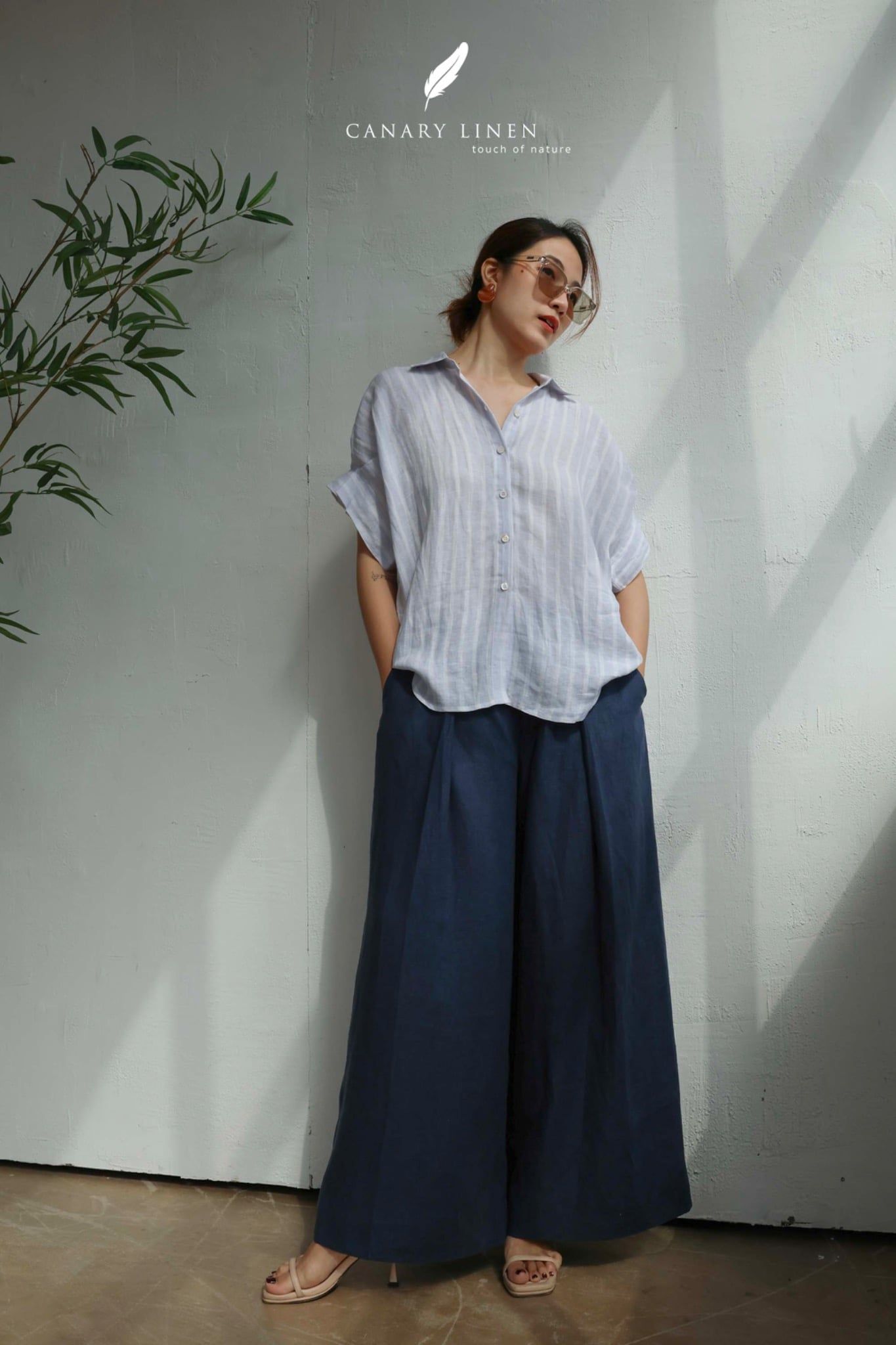  Eryn Shirt - Sọc xanh 